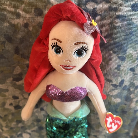 Disney Ty Ariel Beanie Buddies 15” - Picture 2 of 4